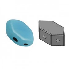 Les perles par Puca® Paros beads Opaque aqua 63020